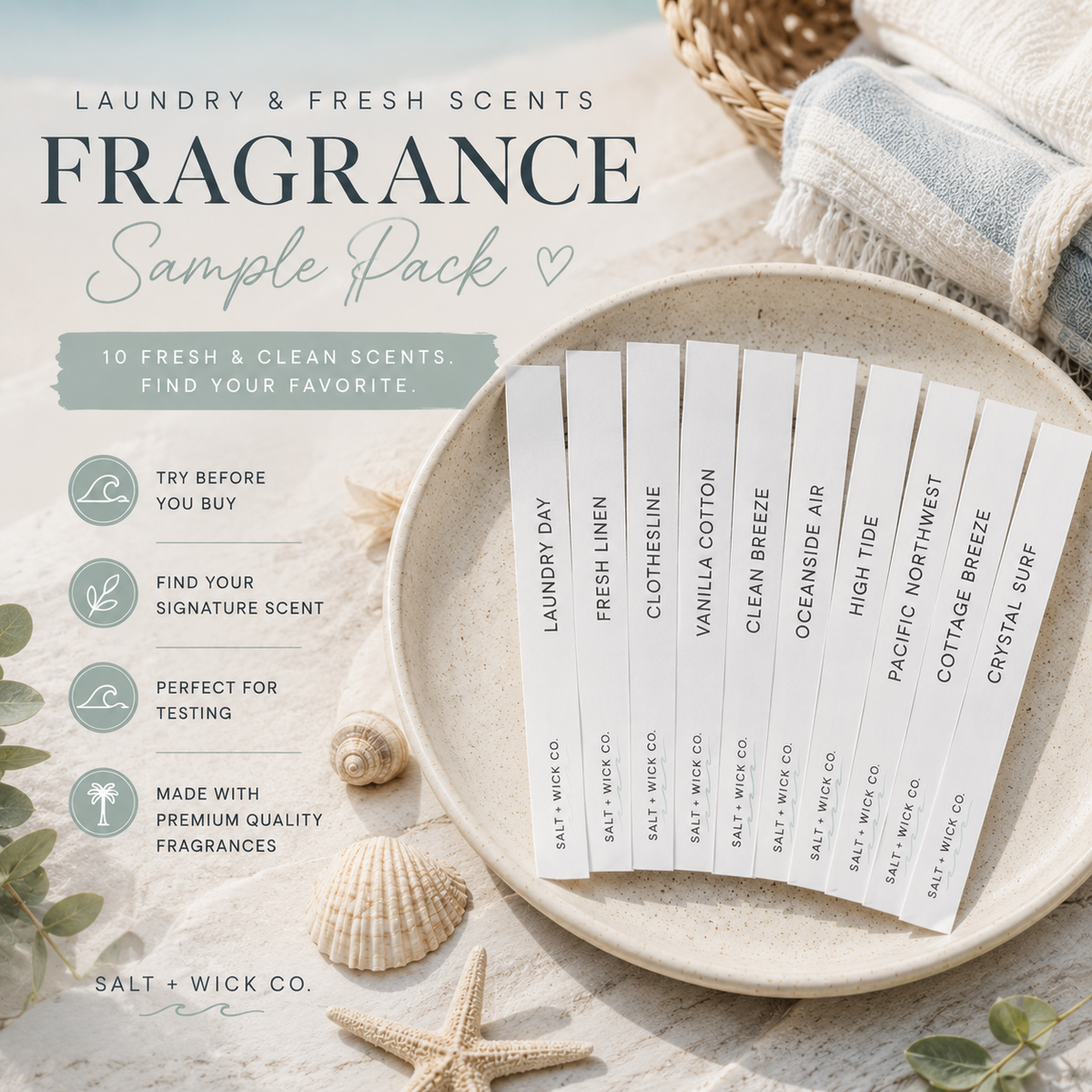 Laundry + Fresh Fragrances Sample Pack