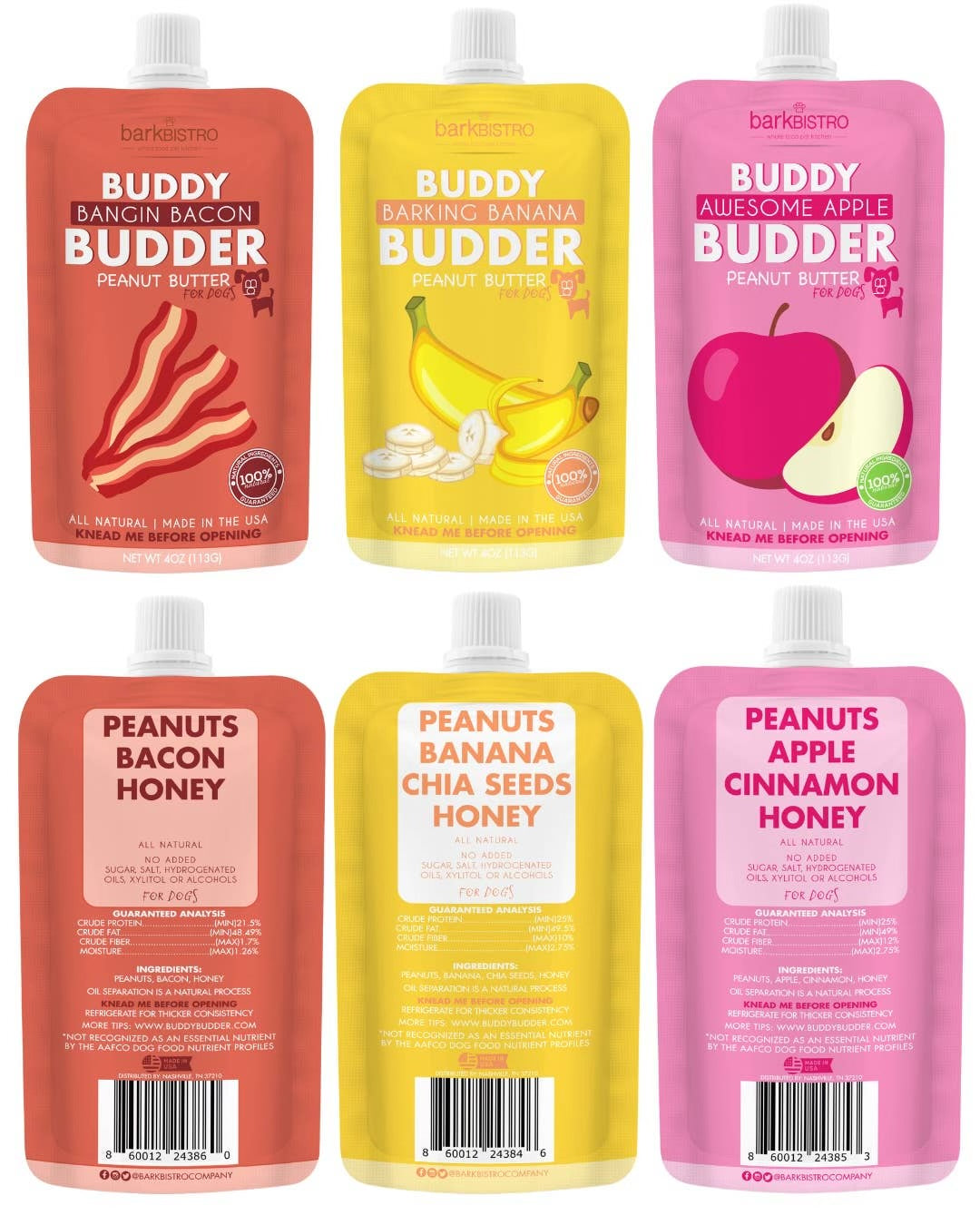 Bark Bistro Buddy Budder Peanut Butter for Dogs