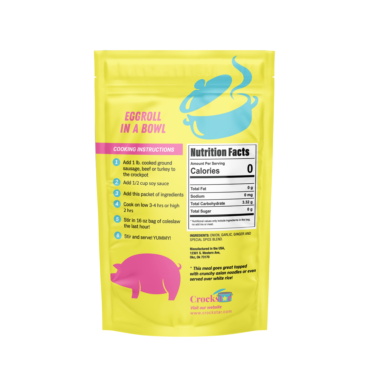 Crockstar Slow Cooker Meal Mixes